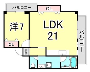 オフィス夙川の物件間取画像